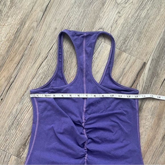 Lululemon Purple Ruched Back Racerback Tank in EUC - Picture 2 of 3